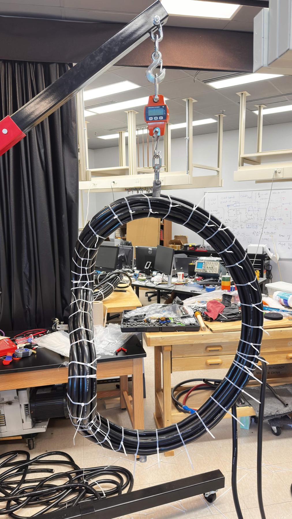 STAR_Lite coil winding suspended for shape and load testing